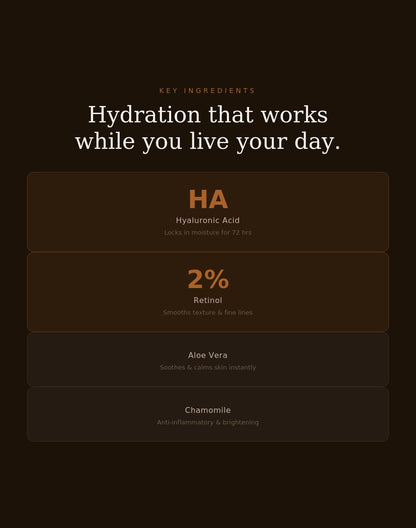 Hyaluronic Acid +retinol2% |Moisturisers