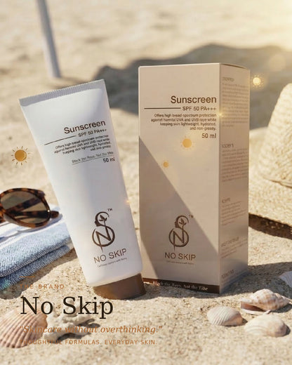 Sunscreen SPF 50++ | UVA/UVB & Water Resistant| 50ml